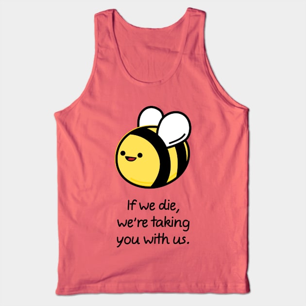 Save the bees Tank Top by happyfruitsart